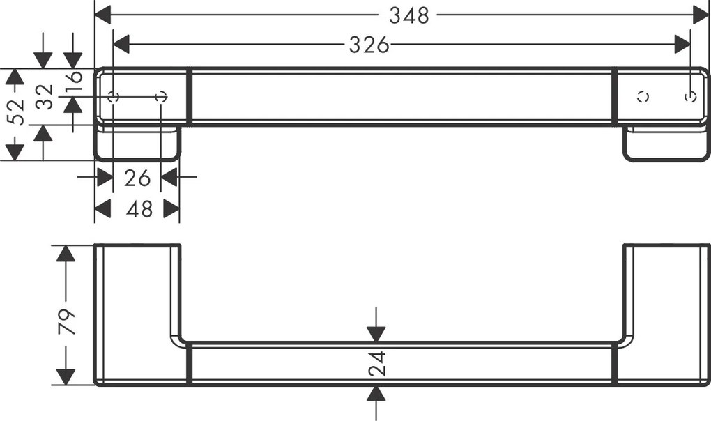 Hansgrohe AddStoris, fogantyú, fekete matt, HAN-41744670