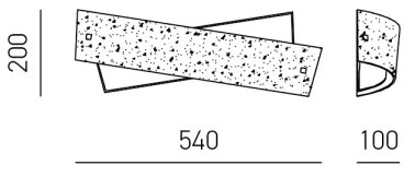 Gea Luce CAMILLA A M arg - Fali lámpa CAMILLA 4xE14/28W/230V 54 cm ezüst