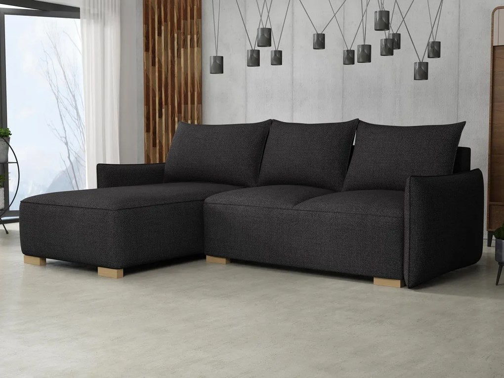 Sarokkanapé Gryfit L (fekete) (tárolóhellyel). 1105102