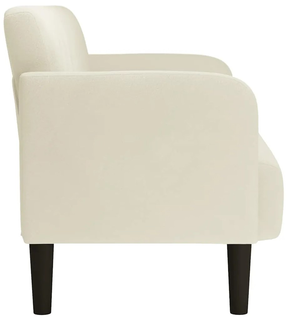 krém bársony loveseat kanapé 109 cm