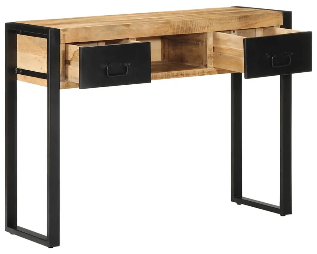 tömör nyersfa mangófa tálalóasztal 100 x 35 x 75 cm