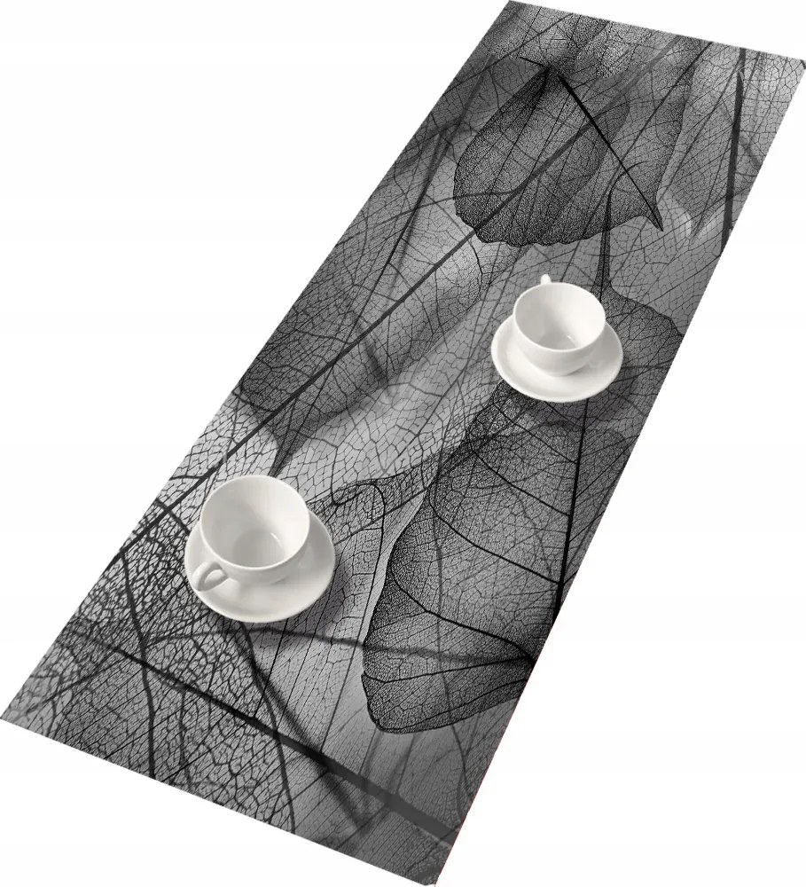 Asztalra, padra szerelhető futópad Bertoni filcből, Fragile nyomattal 115x40 cm