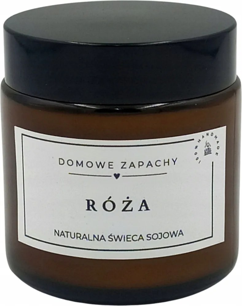Természetes szójagyertya Rózsa 120 ml Barna tégely Virágos illat