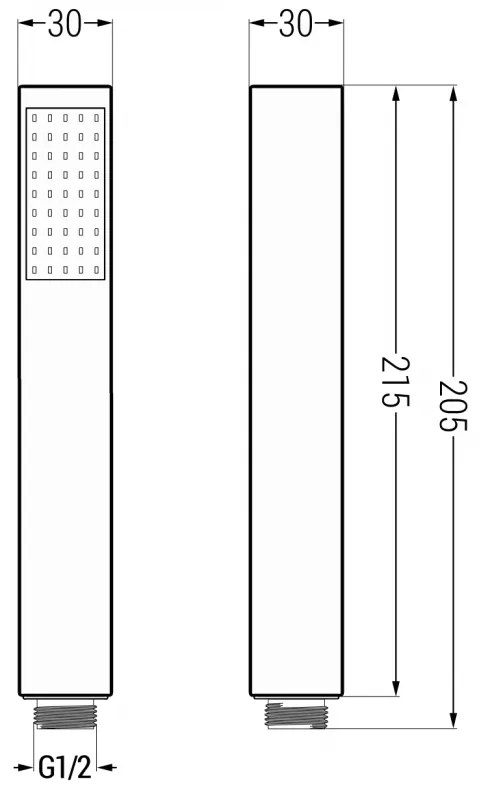 Mexen tartozékok - R-77 Kézizuhany, 1 funkciós, arany, 79577-50