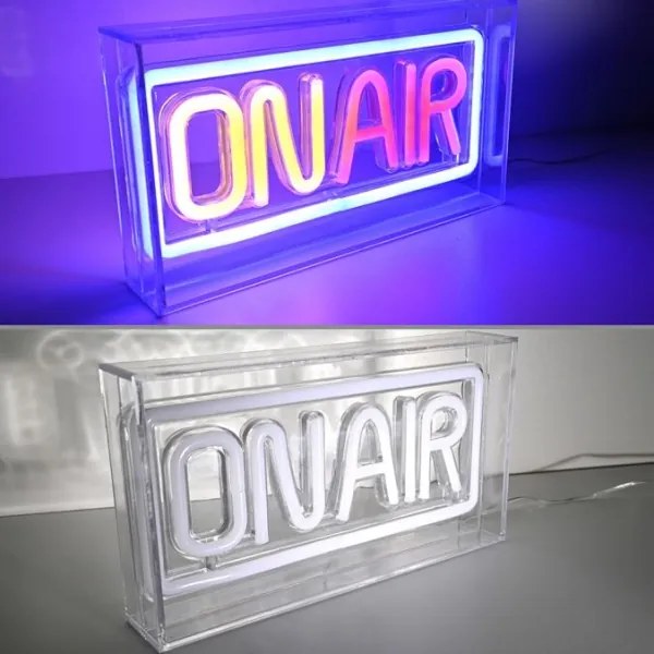 JUST LIGHT. 85013-70 - LED Neon asztal dekoráció NEON LED/4W/5V On Air