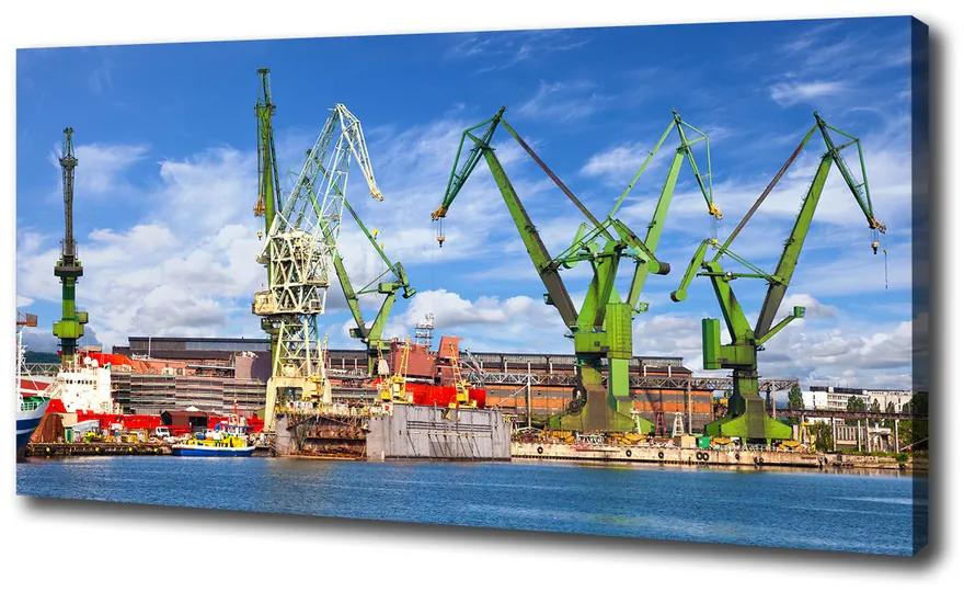 Vászonfotó Hajógyár gdansk pl-oc-100x50-f-56877257