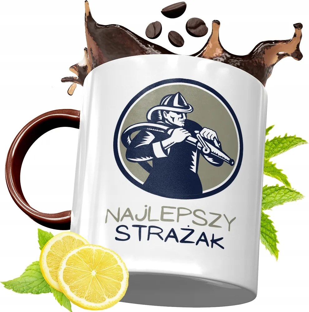 Bordó Bögre Tűzoltónak Születésnapi Ajándék fényképes nyomattal