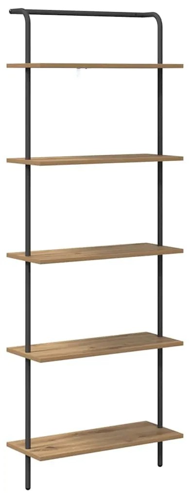 Könyvespolc kézműves tölgy 60 x 24 x 168 cm Faanyag