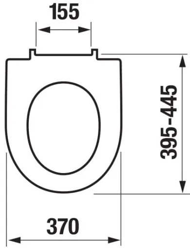 JIKA H8903850000631 - LYRA duroplast SoftClose WC ülőke, fehér