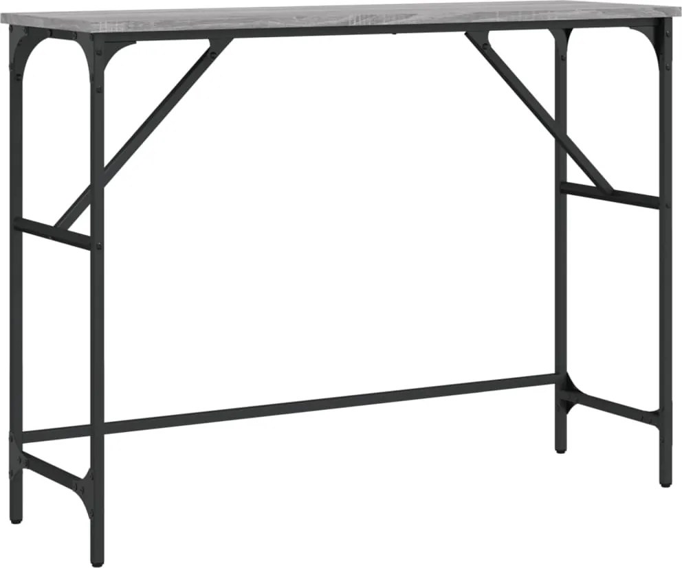 vidaXL szürke sonoma színű szerelt fa tálalóasztal 100x32x75 cm