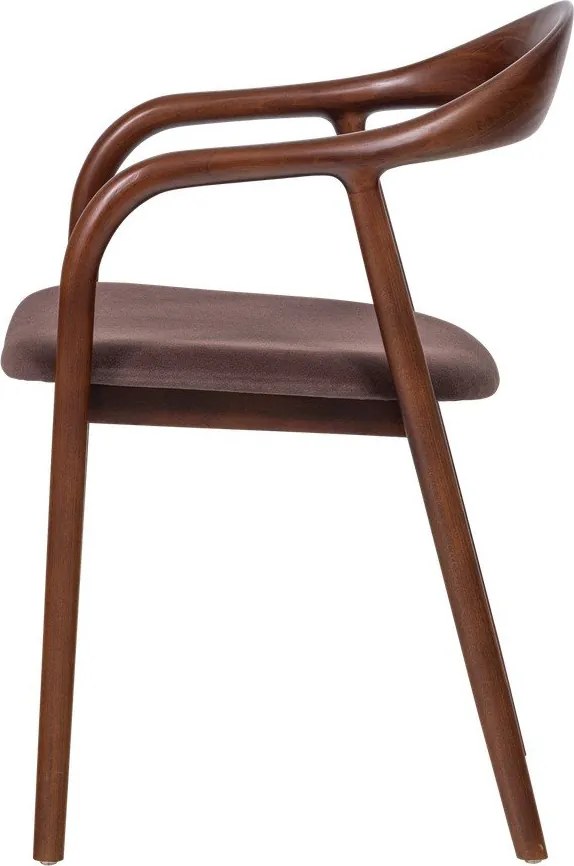 Barna bükkfa karfás étkezőszék Bran – WOOOD
