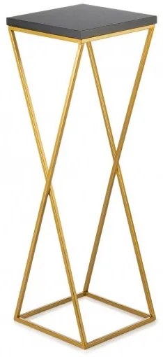 LOFT virágtartó állvány 70x24 cm arany/fekete