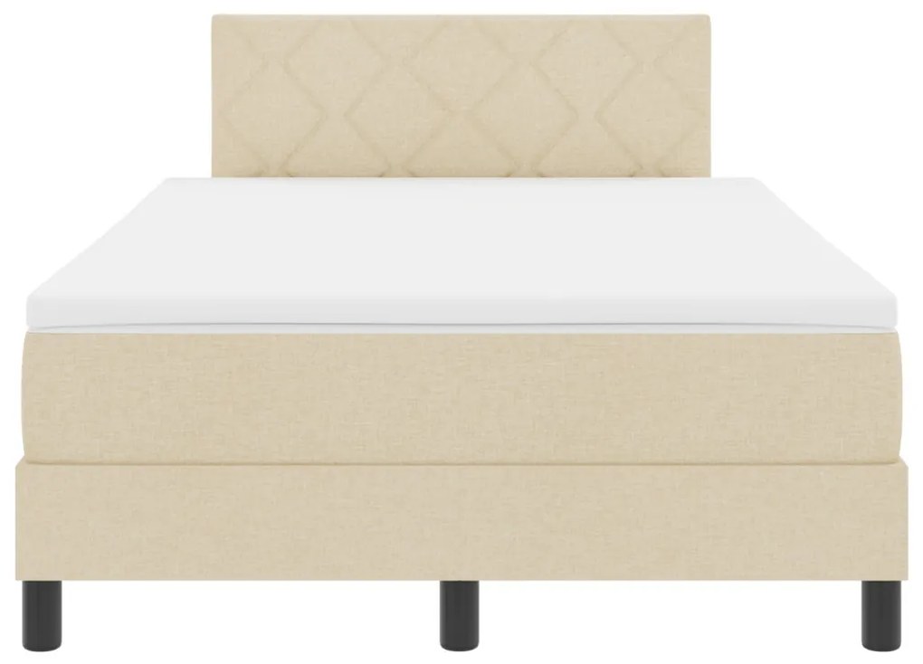 Box Spring Ágy Matraccal & LED Krém 120x200 cm Szövet