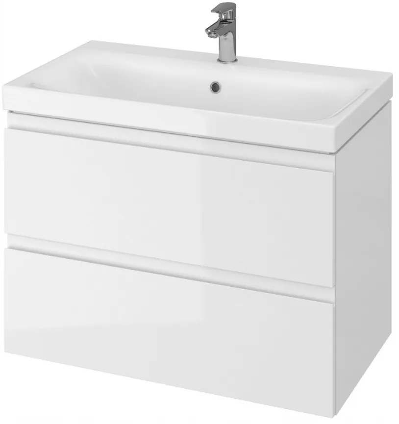 Cersanit Moduo, akasztós szekrény a mosogató alatt 80cm, fehér, S929-008