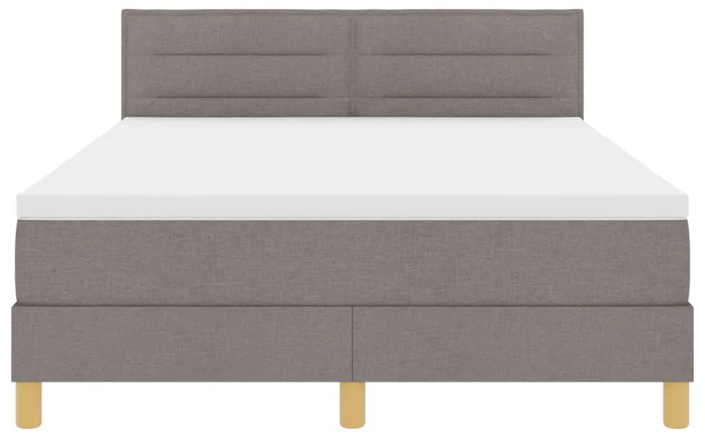vidaXL Box Spring Ágy Matrac Rózsaszín 160x200 cm Szövet