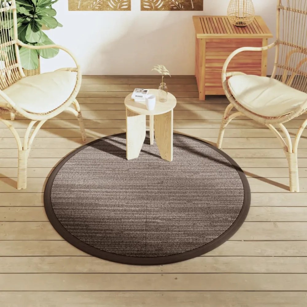 kültéri szőnyeg ARAKIL barna Ø120 cm PP