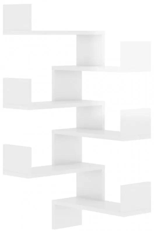 2 db magasfényű fehér forgácslap fali sarokpolc 40 x 40 x 50 cm