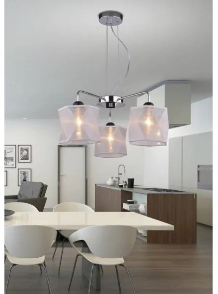 Csillár zsinóron NOSJA 3xE27/40W/230V