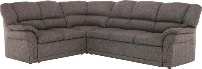 Sarokülőgarnitúra ágyfunkcióval és ágyneműtartóval, bal oldali kivitel, barna, AMELIA