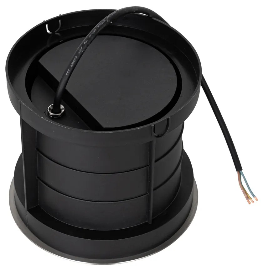 Modern talajszpotlámpa acél 3-lámpás IP65 - Tribus