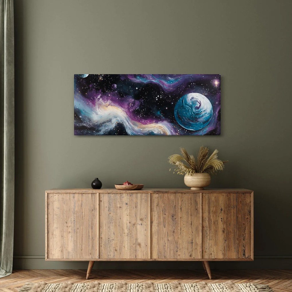 Kép - Festett univerzum (120x50 cm)