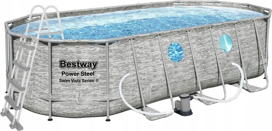 Bestway Stone Swim Vista medence szerkezettel 5,49 x 2,74 x 1,22 m szett