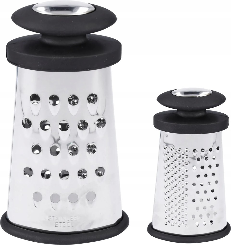 Sajtburgonya zöldség reszelő, kétoldalas, acél