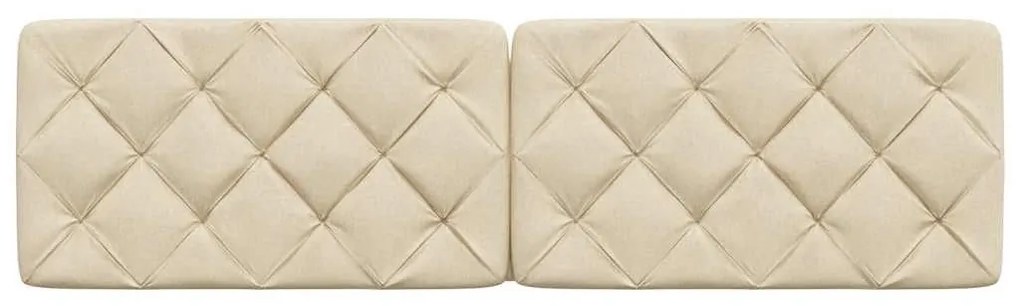 krémszínű szövet fejtámla párna 180 cm