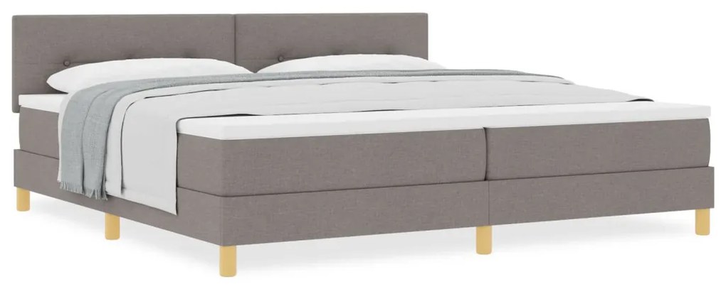 Box Spring Ágy Matraccal Többszínű 200x200 cm Szövet