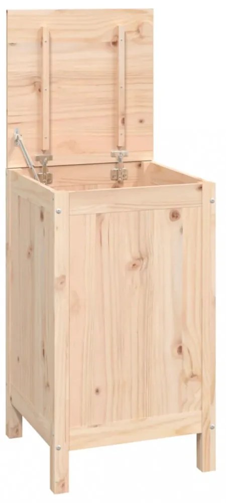 tömör fenyőfa szennyestartó láda 44 x 44 x 76 cm