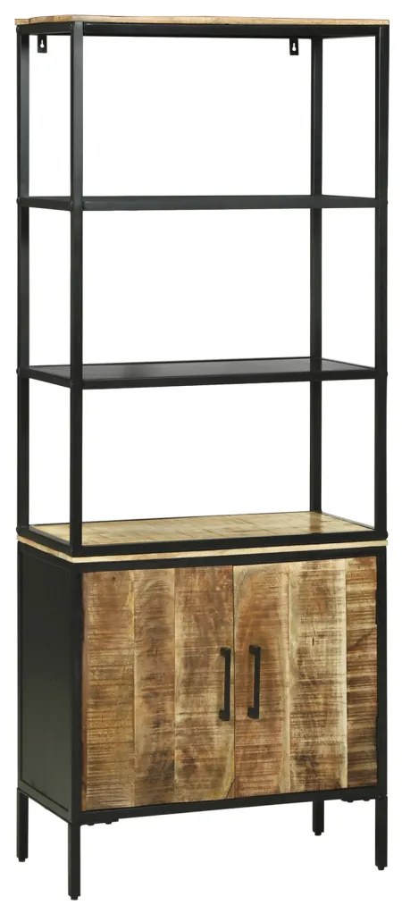 Hálószekrény 70x35x180 cm Szilárd Durva Fa Mangó