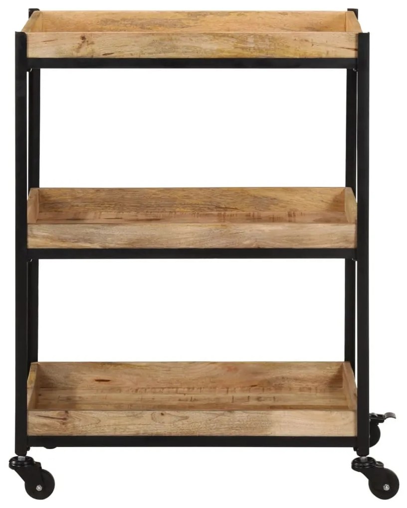 tömör nyers mangófa konyha kocsi 60 x 40 x 80 cm