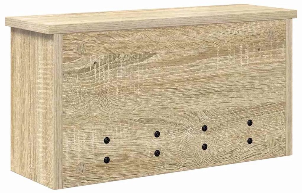 Fali Kabáthorog polcokkal sonoma tölgy 50 x 16 x 26 cm Faanyag