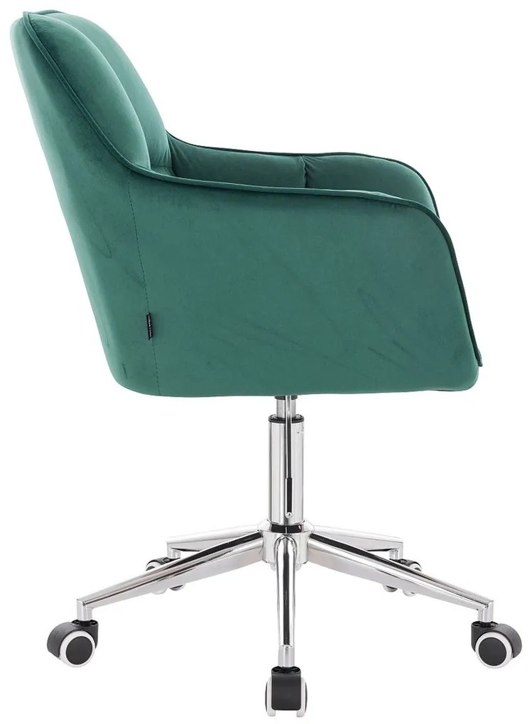 HR550K Sötétzöld modern velúr szék