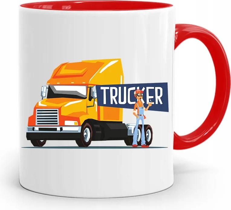 Sofőr Tira Bögre Piros Ajándék fényképes nyomtatással