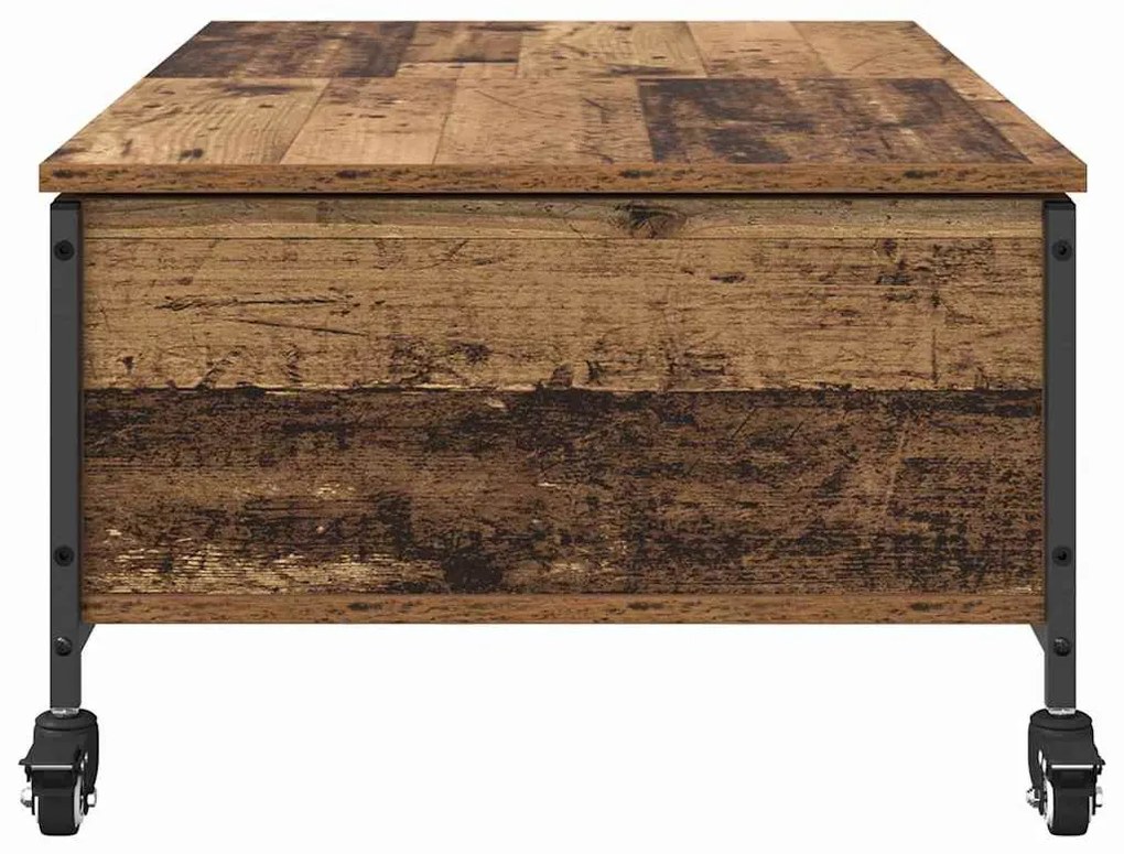 vidaXL Dohányzóasztal Öreg fa 91 x 55 x 32 cm Faanyag