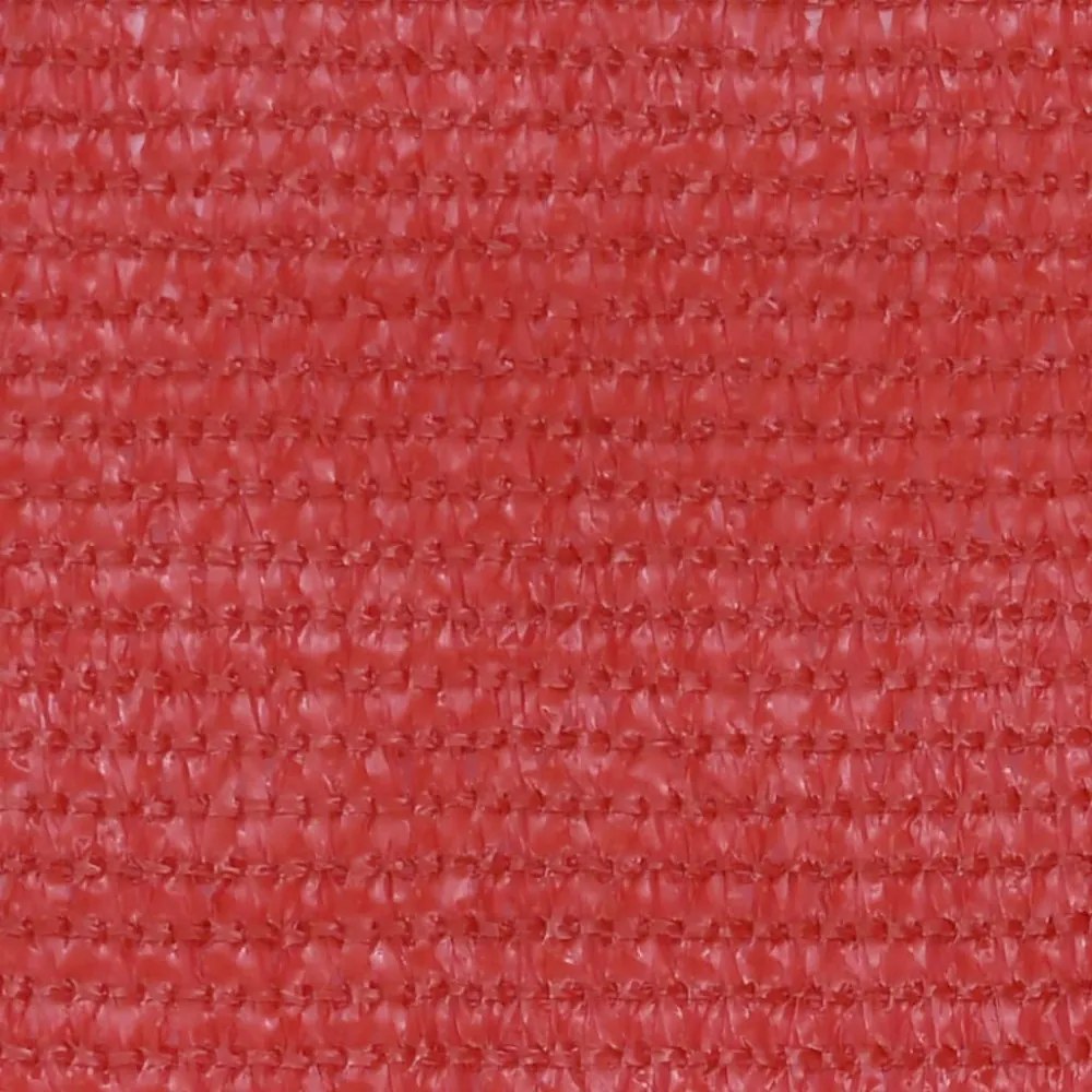 piros HDPE erkélytakaró 120 x 400 cm