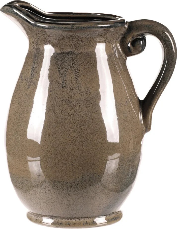 Kerámia váza kancsó formájú, nagy, szürke
