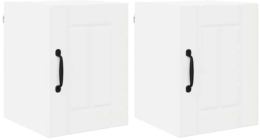 Fali konyhaszekrény 2 pcs Fehér 30 x 31 x 40 cm Faanyag
