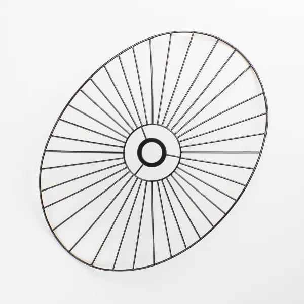 Brilagi - LED felületre szerelhető csillár CERIA WIRE 1xE27/40W/230V 40x56 cm fekete/tölgy
