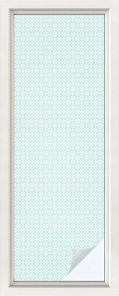 Öntapadós szélvédő furnér Adatvédelem Virágos szimmetria 50x146