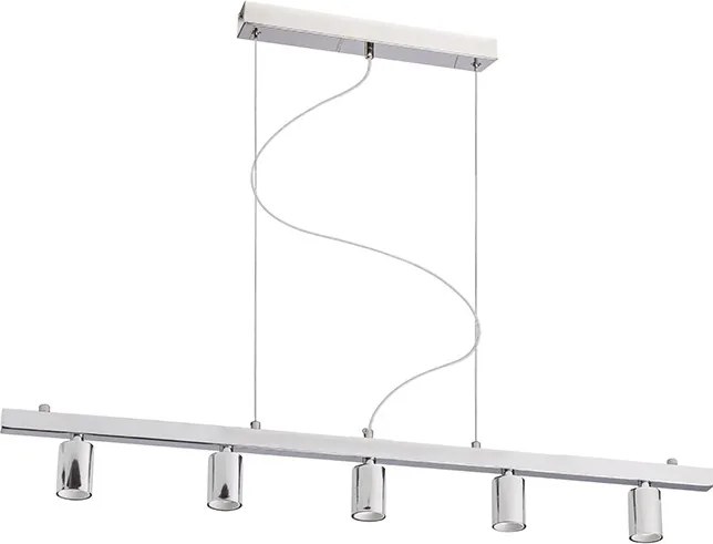 RENDL RALLONG V függeszték alap króm 230V LED E27 5x15W