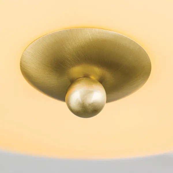 Orion DL 7-674 - Mennyezeti lámpa LANDHAUS 3xE27/60W/230V átm. 35 cm réz/bézs