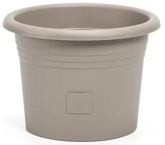 Plastia Öntözőkannás virágcserép Narza, átmérő 40cm, taupe, 40 cm átmérőjű
