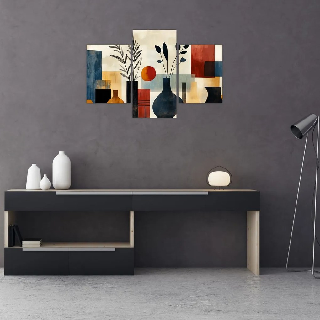 Kép - Kubista vázák (90x60 cm)