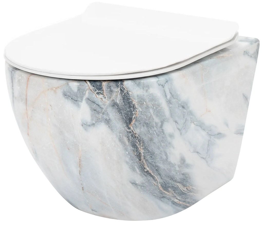 WC csésze Rea Carlos Slim Granit Shiny