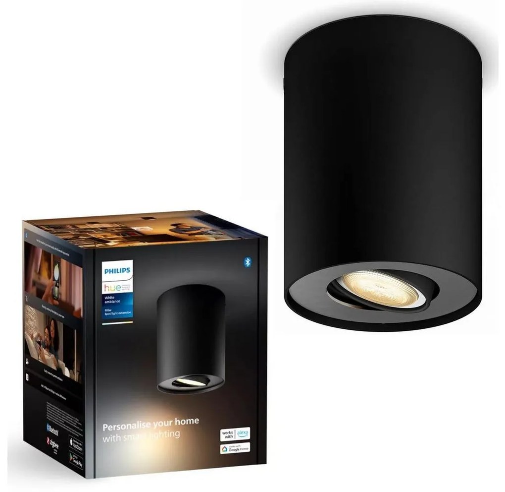 Philips - LED Dimmelhető spotlámpa Hue PILLAR 1xGU10/4,2W/230V fekete