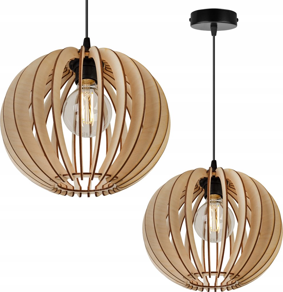 Mennyezeti Lámpa Lógó Csillár Szimpla Fa Modern Boho Led