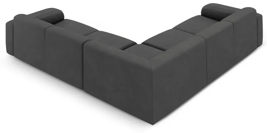 Sötétszürke sarokkanapé (variálható-L alakú) Molino – Micadoni Home