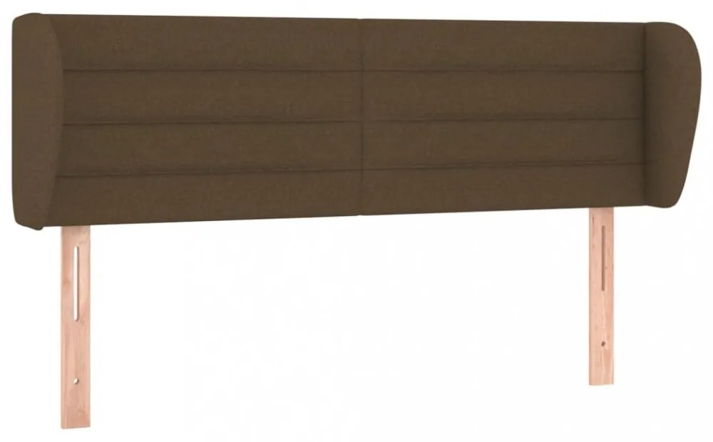 sötétbarna szövet fejtámla 147x23x78/88 cm
